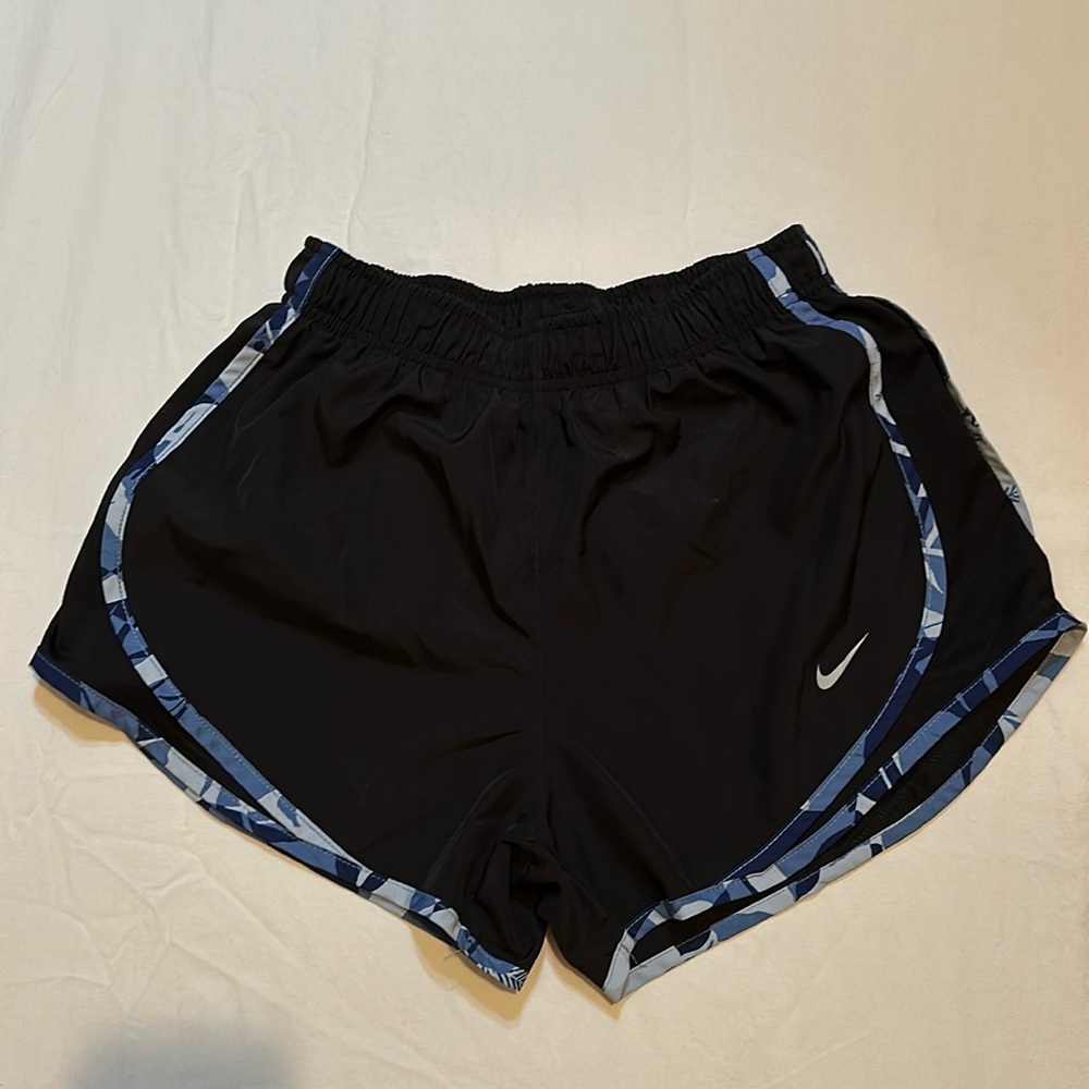 Nike tempo shorts size small black and blue